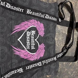Black and Pink Tote Bag